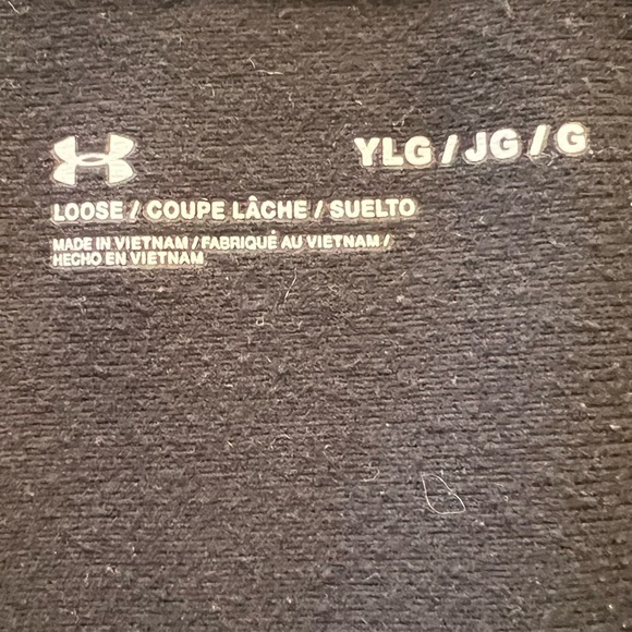 SOLD 4/6 Under Armour Boy’s Black Pennant Zip Up Jacket, Size YLG (Youth Large) - Picture 15 of 15